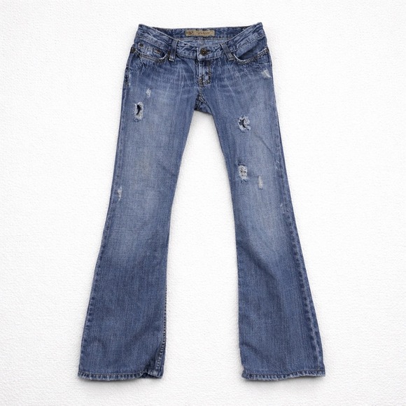 BKE Other - BKE Starlite Low Rise Bootcut Distressed‎ Jeans Medium Wash Blue Mens 30x31.5